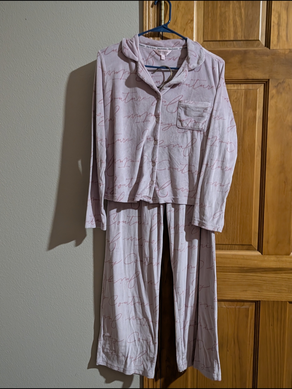 Juicy Couture Pink Script Two-Piece Pajama Set